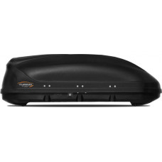 Бокс-багажник на крышу Аэродинамический "Turino Compact"360л двустороннее открывание цвет черный